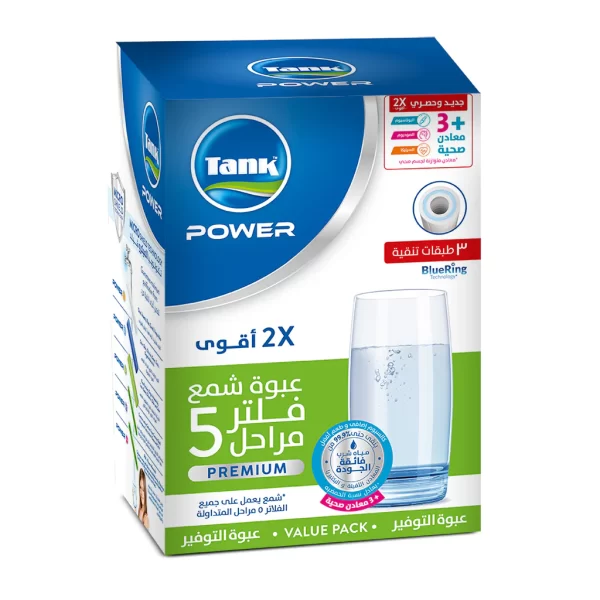 عبوة غيار شمع تانك باور بريميوم ٥ مراحل